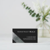 Metal Business Card Construction Trucking Scuffed (Standing Front)