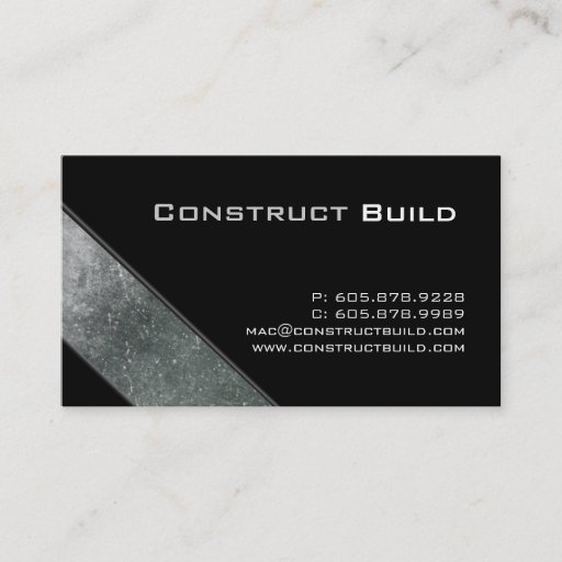 Customizable Metal Business Card Construction Trucking Scuffed