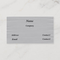 metal business card sleek