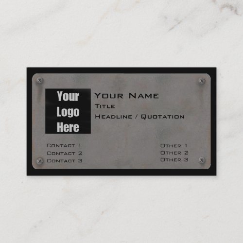 Metal Business Card - with Logo III