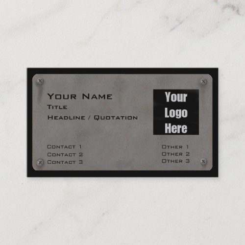 Metal Business Card - with Logo IIII