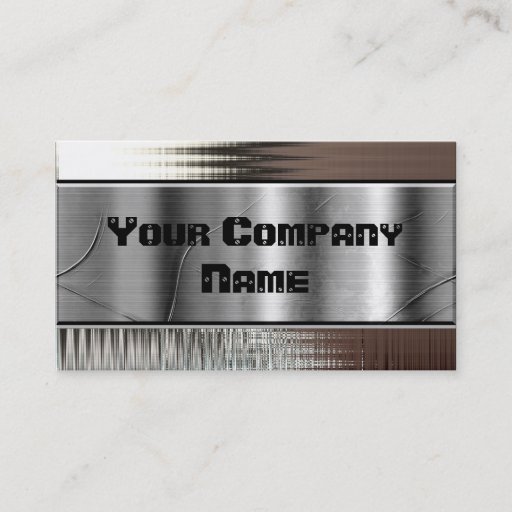 Customizable Metal Business Cards