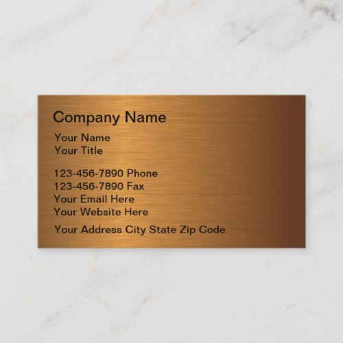 Metal Business Cards Template