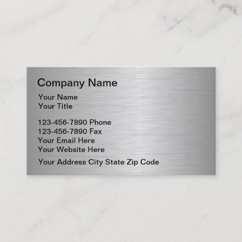 Metal Business Cards Template