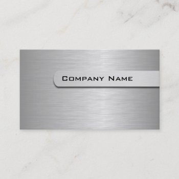 Metal Business Cards Template by BusinessTemplate at Zazzle