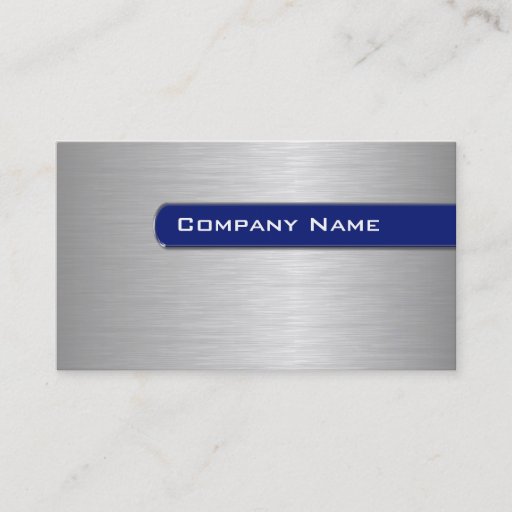 Customizable Metal Business Cards Template