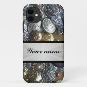 Metal Button Collection iPhone 11 Case