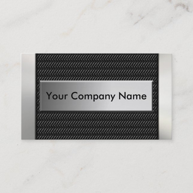 Metal Carbon Fiber Business Cards (Front)