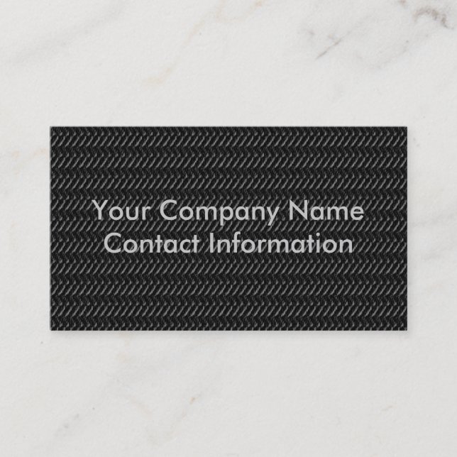Metal Carbon Fiber Business Cards (Front)
