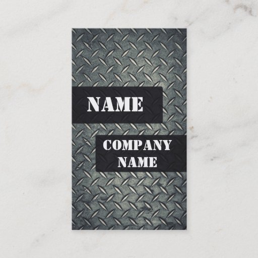 Customizable Metal card business card templates