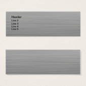 Metal Card (Front & Back)