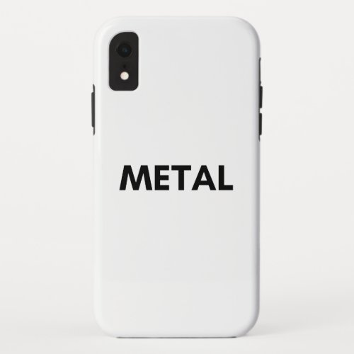 metal iPhone XR case