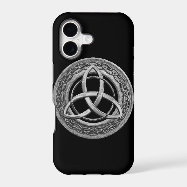 Metal Celtic Trinity Knot Iphone Case (Back)