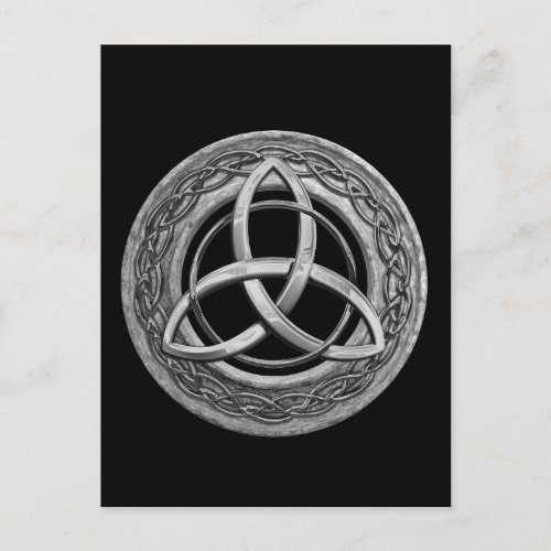 Metal Celtic Trinity Knot Postcard
