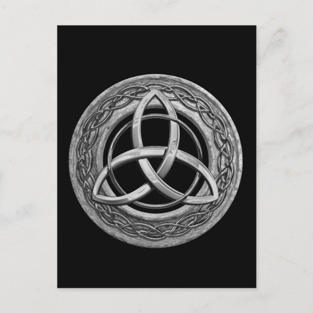 Metal Celtic Trinity Knot Postcard (Front)