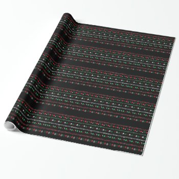 Metal Christmas Wrapping Paper by HeavyMetalHitman at Zazzle