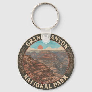 Metal Circle 2": Grand Canyon National Park Keychain