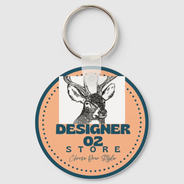 Metal Circle Keychain (Front)