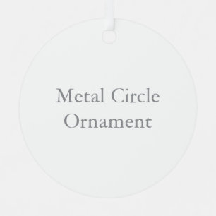 Metal Circle Ornament