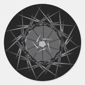Metal Classic Round Sticker
