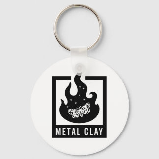 Metal Clay Keychain