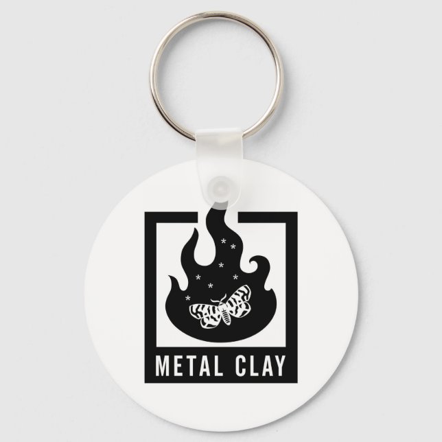 Metal Clay Keychain (Front)