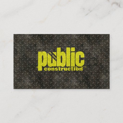 Customizable Metal Construction Welder Pattern Business Card