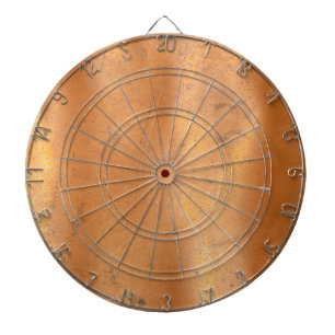 Metal copper texture dart board