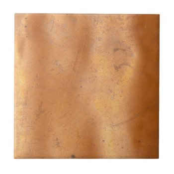 Metal Copper Texture Tile by UDDesign at Zazzle