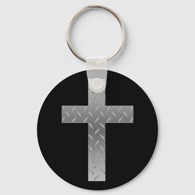 metal cross keychain (Front)