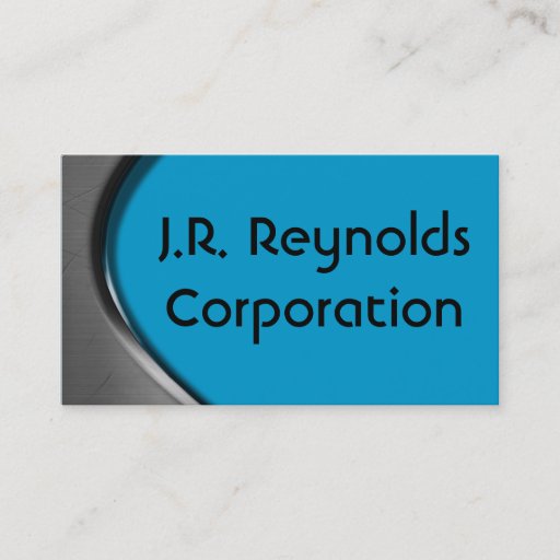 Customizable Metal Curve Business Cards