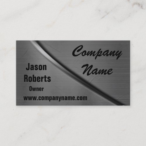 Metal Curve Business Cards