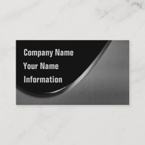 Metal Curve Business Cards