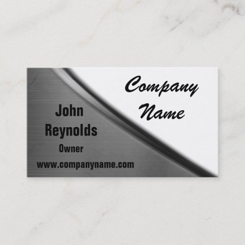 Metal Curve Business Cards