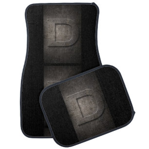 Metal D Monogram Set of Car Mats