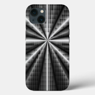 Metal Dark Stainless Steel Mosaic iPhone 13 Case
