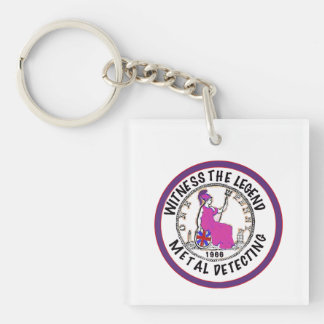Metal Detecting 60th Birthday Keychain