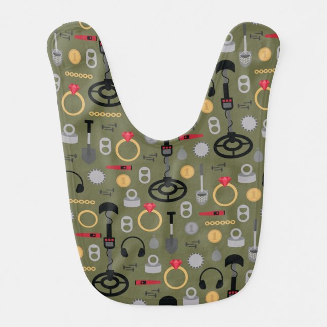 Metal Detecting Baby Bib (Front)