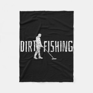Metal Detecting Detector Detection Fishing Fleece Blanket