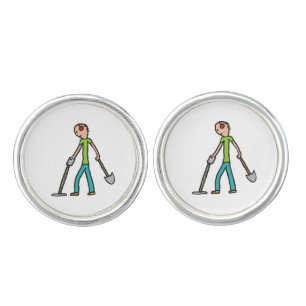 Metal Detecting Detectorist Cufflinks