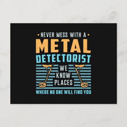 Metal Detecting Detectorist Detector Gift Idea Postcard