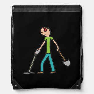 Metal Detecting Detectorist Drawstring Bag
