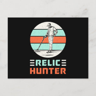 Metal Detecting Detectorist Retro Funny Gift Idea Postcard