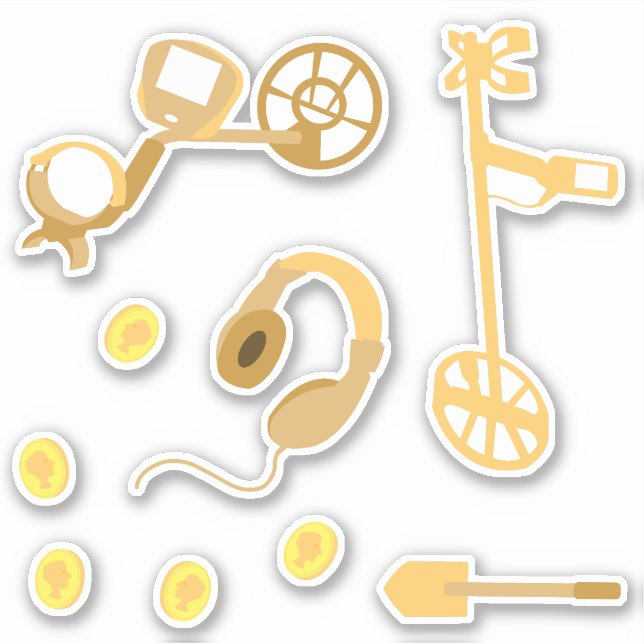 Metal Detecting Equipment Sticker (Front)