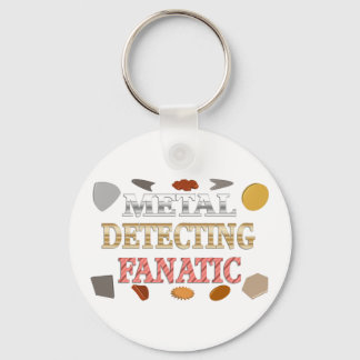 Metal Detecting Fanatic Keychain