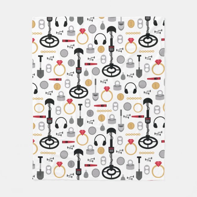 Metal Detecting Fleece Blanket (Front)