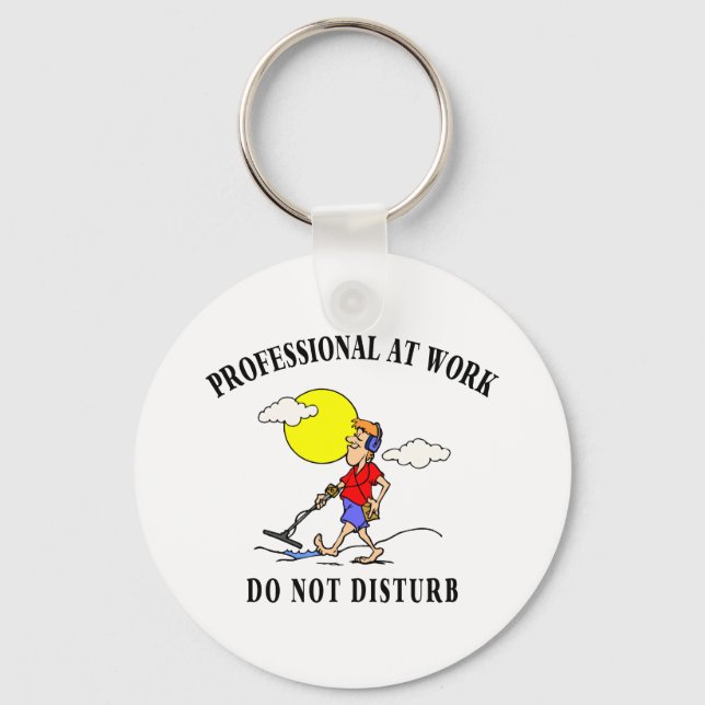 Metal Detecting Gifts Keychain (Front)