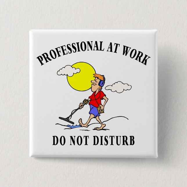 Metal Detecting Gifts Pinback Button (Front)