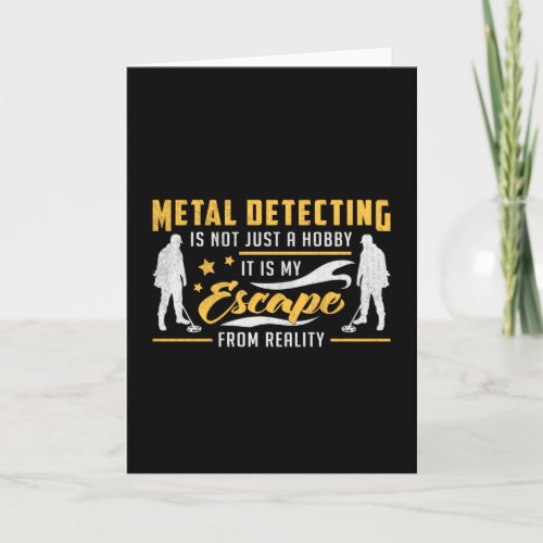 Metal Detecting Gold Detectorist Gift Idea Card