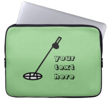 Metal Detecting Laptop Sleeve | Editable Text